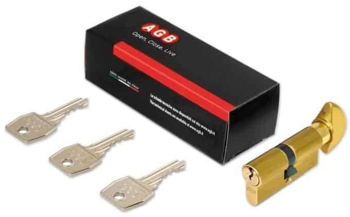 CILINDRO SEGURO MANUAL SERIE 600 (LLAVE / SEGURO MANUAL) CENT 66mm AMAESTRABLE E IGUALABLE (ITALIA)