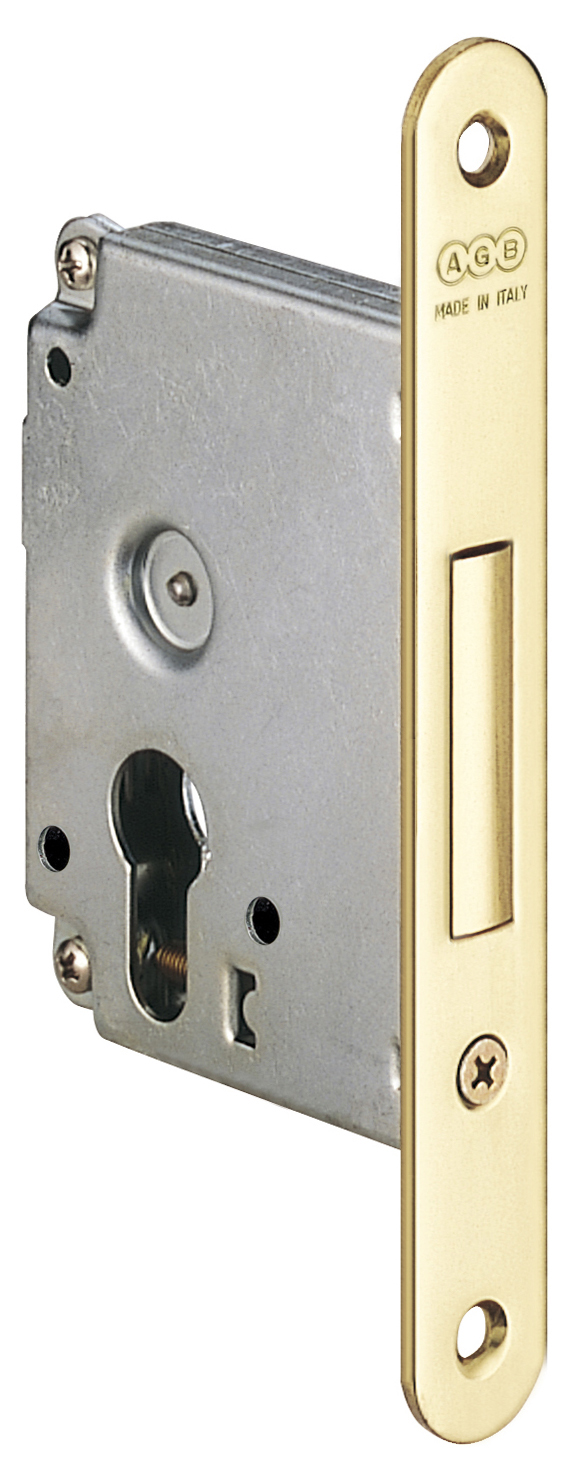 CERRADURA ADICIONAL REF. L10 CANTO REDONDO 50mm BRONCE