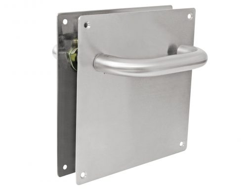 PAR PLACAS LISA 15 X 15 CON MANILLA 810 INOX 304 SIMPLE PASO