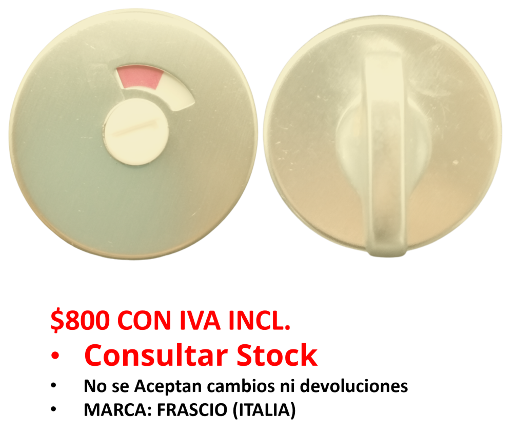 SEGURO BAÑO 50mm ALUMINIO F2 (Venta hasta agotar stock)