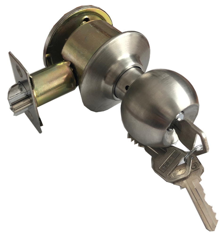 CERRADURA CILINDRICA MEDIO POMO 3874 LLAVE - LLAVE EXTERIOR/CIEGA INTERIOR (Venta hasta agotar stock)