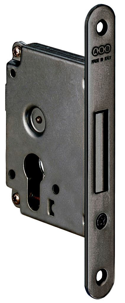 CERRADURA ADICIONAL REF. L10 CANTO REDONDO 50mm GRAFITO