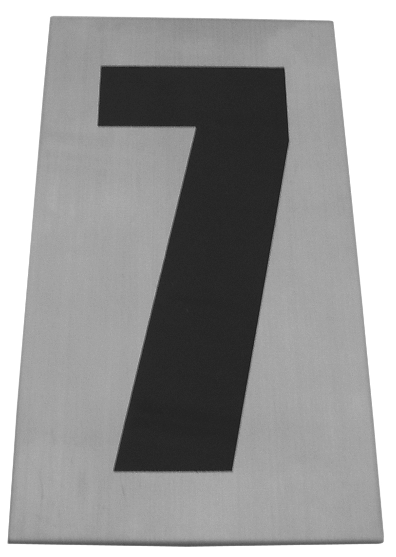 SEÑALÉTICA NÚMERO 7 RECTÁNGULO (Venta hasta agotar stock)