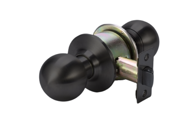 CERRADURA CILINDRICA POMO REF. 3875 SIMPLE PASO NEGRO