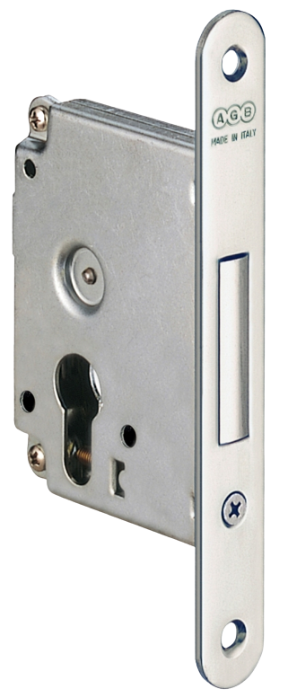 CERRADURA ADICIONAL REF. L10 CANTO REDONDO 50mm NIQUELADA