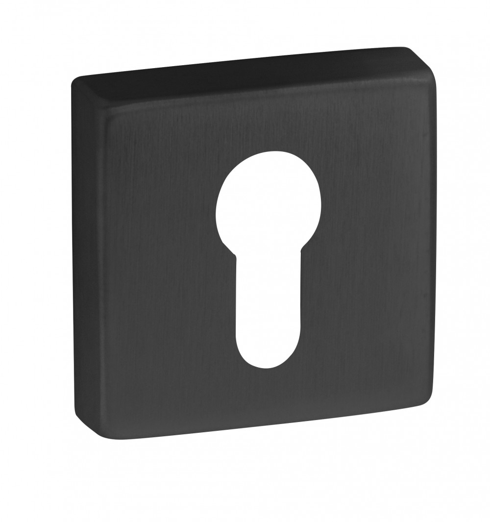 ROSETA CUADRADA SEGURIDAD GRAFITO PVD REGUITTI (Venta hasta agotar stock)