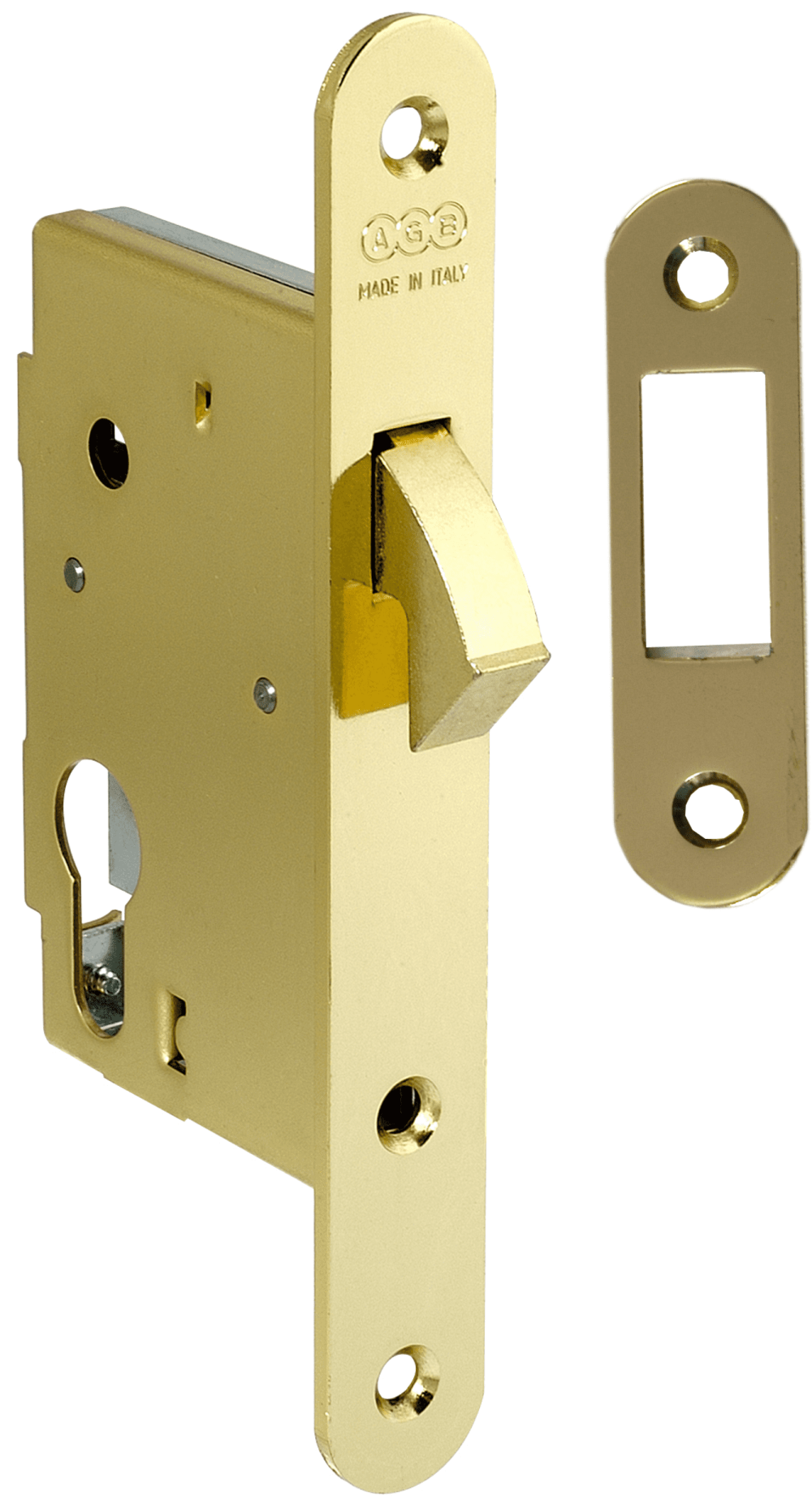 CERRADURA DE CORREDERA PARA CILINDRO L7 BRONCEADA