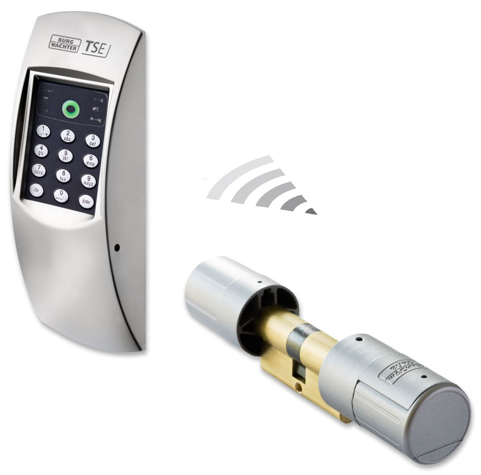 TECLADO CON CILINDRO TSE 4000 APERTURA CON CLAVE NUMÉRICA INTELIGENTE
