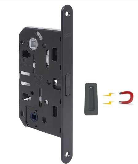 CERRADURA MAGNETICA L2 POLARIS (Baño) BLACK MATT (ITALIA)